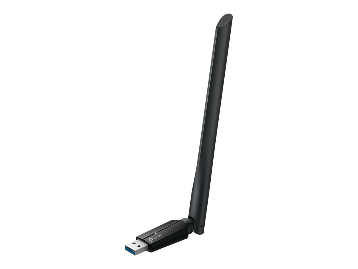 Pilt TP-LINK BE6500 Tri-Band Wi-Fi 7 High Gain Wireless USB Adapter | Archer TBE400U Plus | 2.4 GHz, 5 GHz, 6 GHz | 802.11ax | MU-MiMO No | no PoE | Antenna type High-Gain Tri-Band