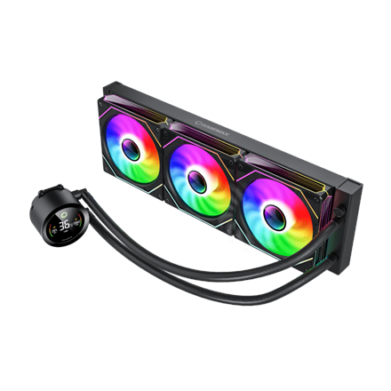 Pilt Gamemax CPU Liquid Cooler | ICEBURG 360 DIGITAL BK | Black