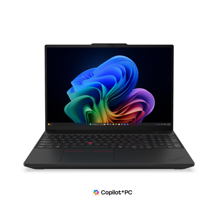 Pilt Lenovo ThinkPad T16 G5 Intel | Black | 16 " | IPS | WUXGA | 1920 x 1200 pixels | Intel Core Ultra 5 | 325 | 16 GB | LPCAMM2 LPDDR5X | Solid-state drive capacity 512 GB | Intel Graphics | Windows 11 Pro | 802.11be | Bluetooth version 5.4 | Keyboard language English | Keyboard backlit | Warranty 36 month(s) | Battery warranty 12 month(s)