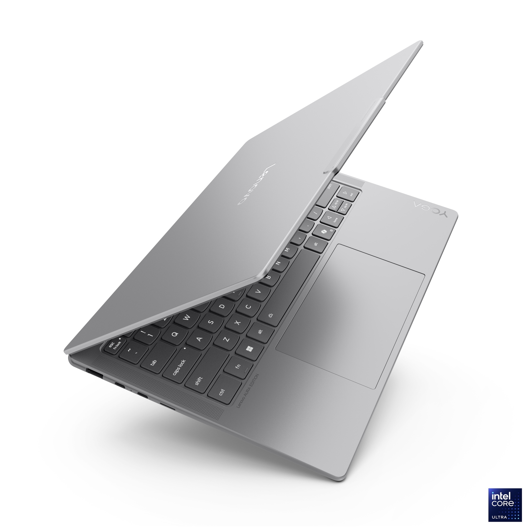 Pilt Lenovo Yoga Slim 7 14ILL10 | Luna Grey | 14 " | OLED | WUXGA | 1920 x 1200 pixels | Glossy | Intel Core Ultra 7 | 256V | 16 GB | Soldered LPDDR5x | Solid-state drive capacity 1000 GB | Intel Arc Graphics | Windows 11 Home | 802.11be | Bluetooth version 5.4 | Keyboard language English | Keyboard backlit | Warranty 24 month(s) | Battery warranty 12 month(s)