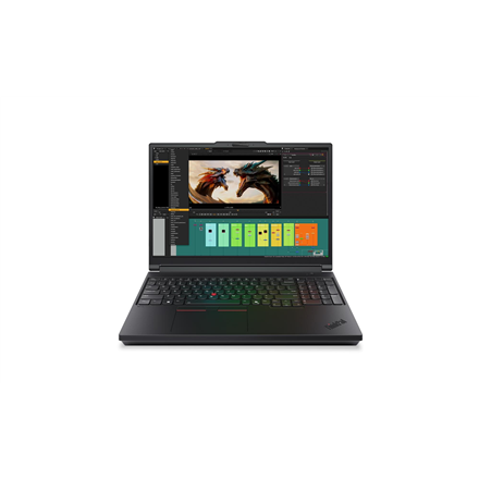 Pilt Lenovo ThinkPad P16 G3 Intel | Black | 16 " | IPS | WUXGA | 1920 x 1200 pixels | Anti-glare | Intel Core Ultra 7 | 255HX | 64 (2x32) GB | SODIMM DDR5 | Solid-state drive capacity 1000 GB | NVIDIA RTX PRO 3000 Blackwell Generation | GDDR7 | 12 GB | Windows 11 Pro | 802.11be | Bluetooth version 5.4 | Keyboard language English | Keyboard backlit | Warranty 36 month(s) | Battery warranty 12 month(s)