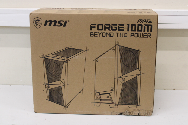 Pilt SALE OUT. MSI MAG FORGE 100M PC Case, Mid-Tower, USB 3.2, Black | MSI | MAG FORGE 100M | Black | ATX | DAMAGED PACKAGING | Power supply included No