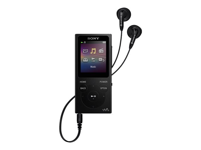 Pilt Sony Walkman NW-E394B MP3 Player with FM radio, 8GB, Black | MP3 Player with FM radio | Walkman NW-E394B | Internal memory 8 GB | FM | USB connectivity