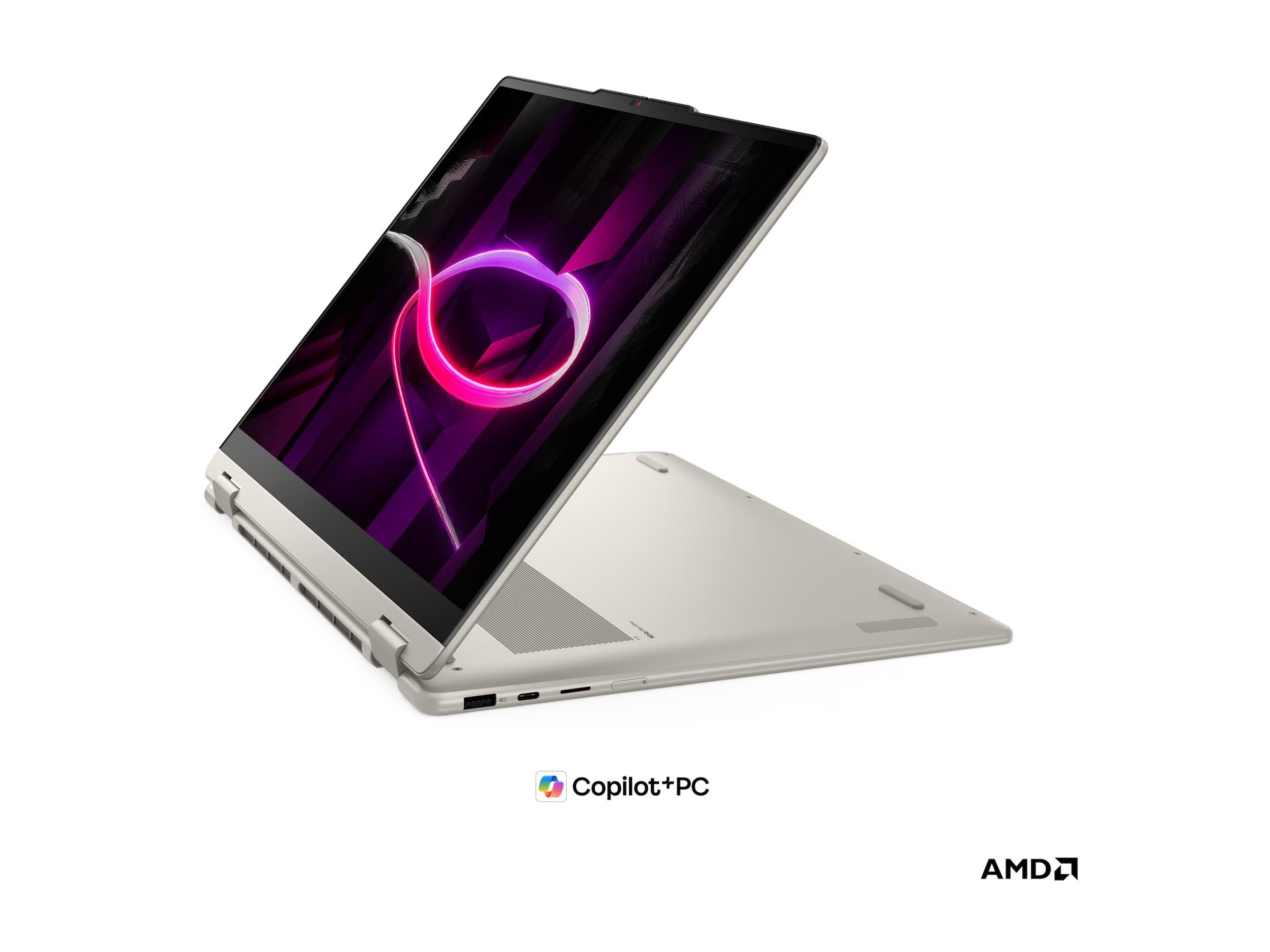 Pilt Lenovo Yoga 7 2-in-1 16AGP11 Touch 16 WUXGA AMD R7 AI 445/16GB/512GB/AMD Radeon 840M/WIN11 Home/ENG Backlit kbd/Seashell/2Y Warranty | Lenovo