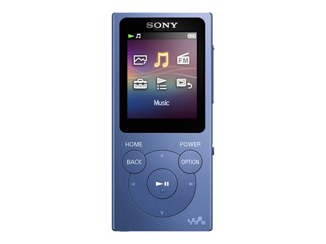 Pilt Sony Walkman NW-E394L MP3 Player with FM radio, 8GB, Blue | MP3 Player with FM radio | Walkman NW-E394L | Internal memory 8 GB | FM | USB connectivity