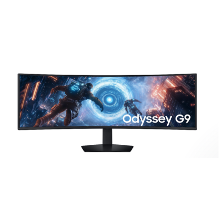 Pilt Samsung LS49FG910EUXEN | 49 " | VA | DQHD | 32:9 | 144 Hz | 1 ms | 5120 x 1440 pixels | 350 cd/m² | HDMI ports quantity 2 | Black