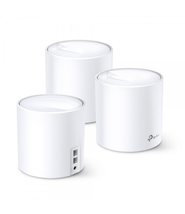 Pilt Whole-Home Wi-Fi System | Deco X20(3-pack) | 802.11ac | 1201 Mbit/s | 10/100/1000 Mbit/s | Ethernet LAN (RJ-45) ports 2 | Mesh Support Yes | MU-MiMO | No mobile broadband | Antenna type Internal