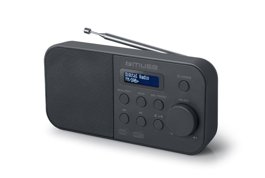 Pilt Muse | Alarm function | M-109DB | Portable radio | Black