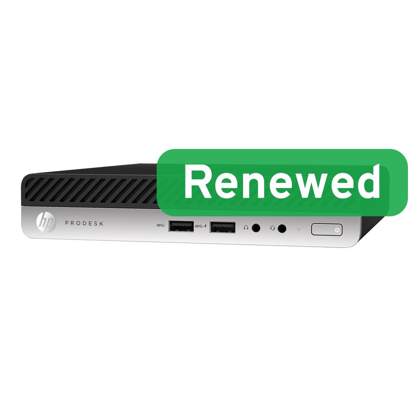 Pilt HP Renewed Grade A | ProDesk 400 G4 | Intel Core i3 | i3-8100T | 8 GB | SSD | 128 GB | Intel UHD Graphics 630 | Windows 11 Pro