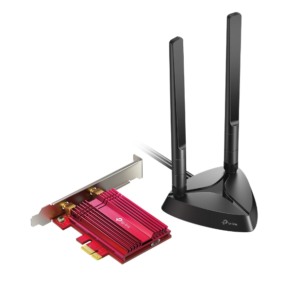 Pilt TP-LINK | AX3000 Wi-Fi 6 Bluetooth 5.0 PCIe Adapter | TX3000E | 2.4GHz/5GHz | Antenna type 2xHigh-Gain External Antennas | 574+2402 Mbit/s