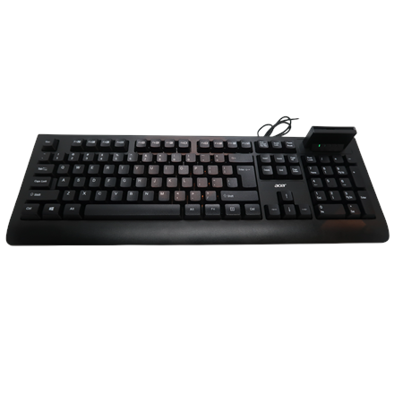 Pilt Acer AKW320 | Keyboard | Wired | US | Smart Card Reader | Black | Retil pack