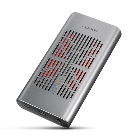 Pilt AXAGON USB-C 20Gbps Dual M.2 NVMe SSD CLONE MASTER Enclosure | EEM2-20GD