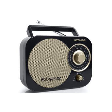 Pilt Muse | Portable radio | M-055RB | AUX in | Black/Gold