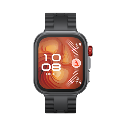 Pilt Huawei Watch FIT4 Pro, 3D Fluorelastomer Black Strap, Titanium Body, Seiya-B29