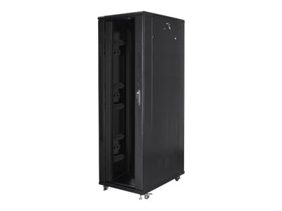 Pilt Lanberg Rack cabinet 19" free-standing 42U/800x1200 (flat pack), black | Lanberg