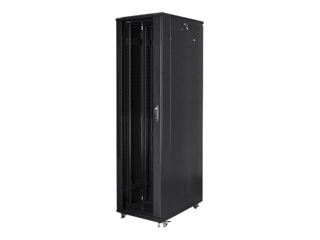 Pilt Lanberg Rack cabinet 19" free-standing 47U/800x1000 (flat pack), black | Lanberg