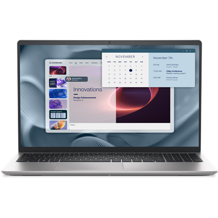 Pilt Dell Pro 15 Essential PV15250 | Platinum Silver | 15.6 " | FHD | 1920 x 1080 pixels | Anti-glare | Intel Core i7 | i7-1355U | 16 GB | DDR5 | Solid-state drive capacity 512 GB | Intel UHD Graphics | Ubuntu | Keyboard language English | Keyboard backlit | Warranty 36 month(s) | Battery warranty 12 month(s)