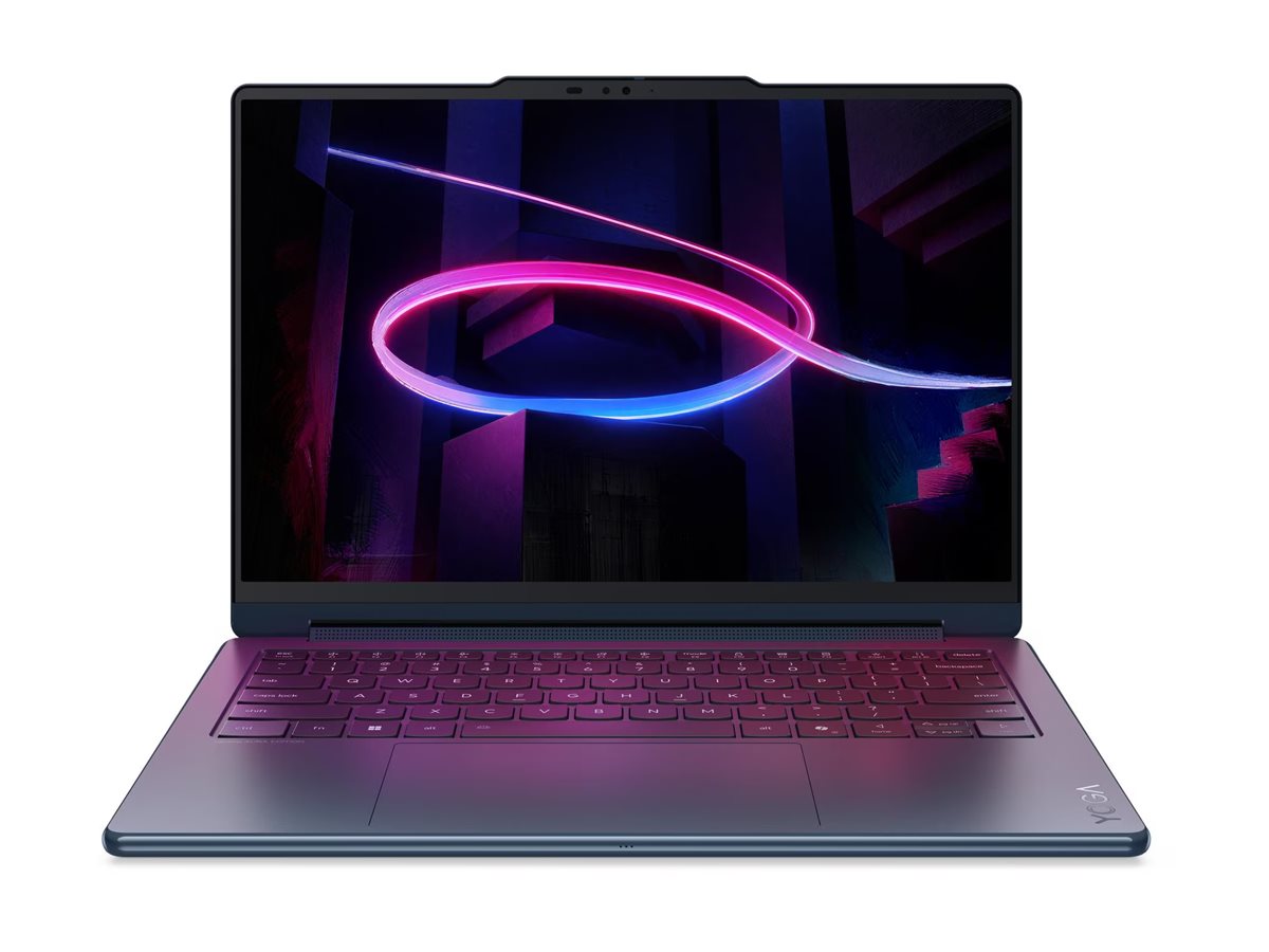 Pilt Lenovo Yoga 9 2-in-1 14IPH11 Intel | Cosmic Blue | 14 " | OLED | Touchscreen | 2.8K WQXGA+ | 2880 x 1800 pixels | Glossy | Intel Core Ultra 7 | 355 | 32 GB | Soldered LPDDR5X | Solid-state drive capacity 1000 GB | Intel Graphics | Windows 11 Home | 802.11be | Bluetooth version 5.4 | Keyboard language English | Keyboard backlit | Warranty 24 month(s) | Battery warranty 12 month(s)