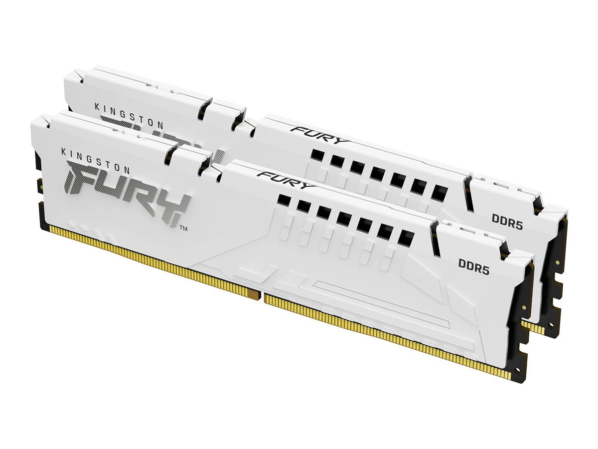 Pilt Kingston KF560C30BWEK2-32 32GB 6000MT/s DDR5 CL30 DIMM (Kit of 2) FURY Beast White EXPO | Kingston