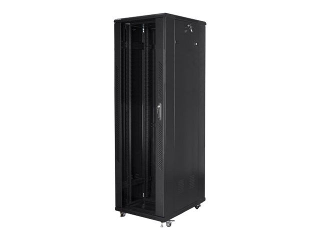 Pilt Lanberg Rack cabinet 19" free-standing 42U/600x1000 (flat pack), black | Lanberg