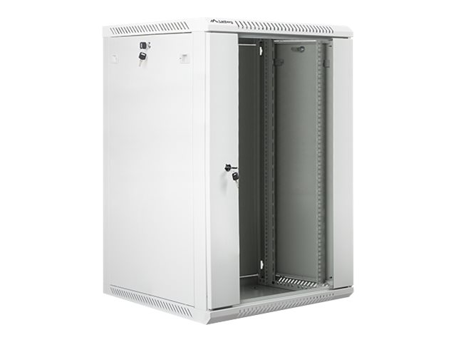 Pilt Lanberg Rack cabinet 19" wall-mount 18U/600x600 (flat pack) V2, grey | Lanberg