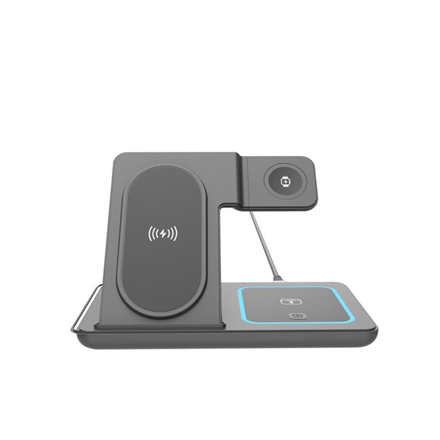 Pilt Gembird 3-in-1 foldable wireless charger stand | TA-WPC31A-01-BK