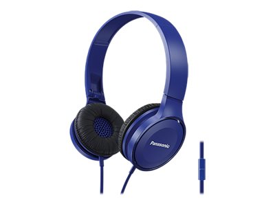 Pilt Panasonic | RP-HF100ME-A | Overhead Stereo Headphones | Wired | Over-ear | Microphone | Blue