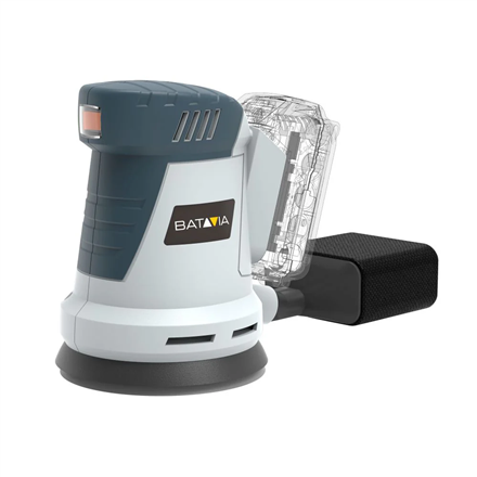 Pilt Batavia B.V. 18V Cordless Orbital Sander 125mm; Compact and balanced design for precise sanding