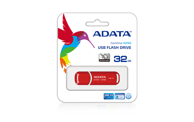 Pilt ADATA | UV150 | 32 GB | USB 3.0 | Red