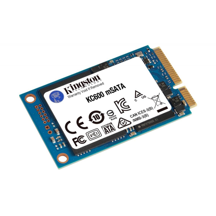 Pilt Kingston | KC600 | 256 GB | SSD form factor | SSD interface mSATA | Read speed 550 MB/s | Write speed 500 MB/s