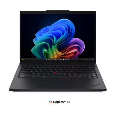 Pilt Lenovo ThinkPad L14 G7 Intel | Black | 14 " | IPS | WUXGA | 1920 x 1200 pixels | Anti-glare | Intel Core Ultra 7 | 355 | 24 GB | SODIMM DDR5 | Solid-state drive capacity 512 GB | Intel Graphics | Windows 11 Pro | 802.11be | Bluetooth version 5.4 | 4G upgradable | Keyboard language English | Keyboard backlit | Warranty 36 month(s) | Battery warranty 12 month(s)