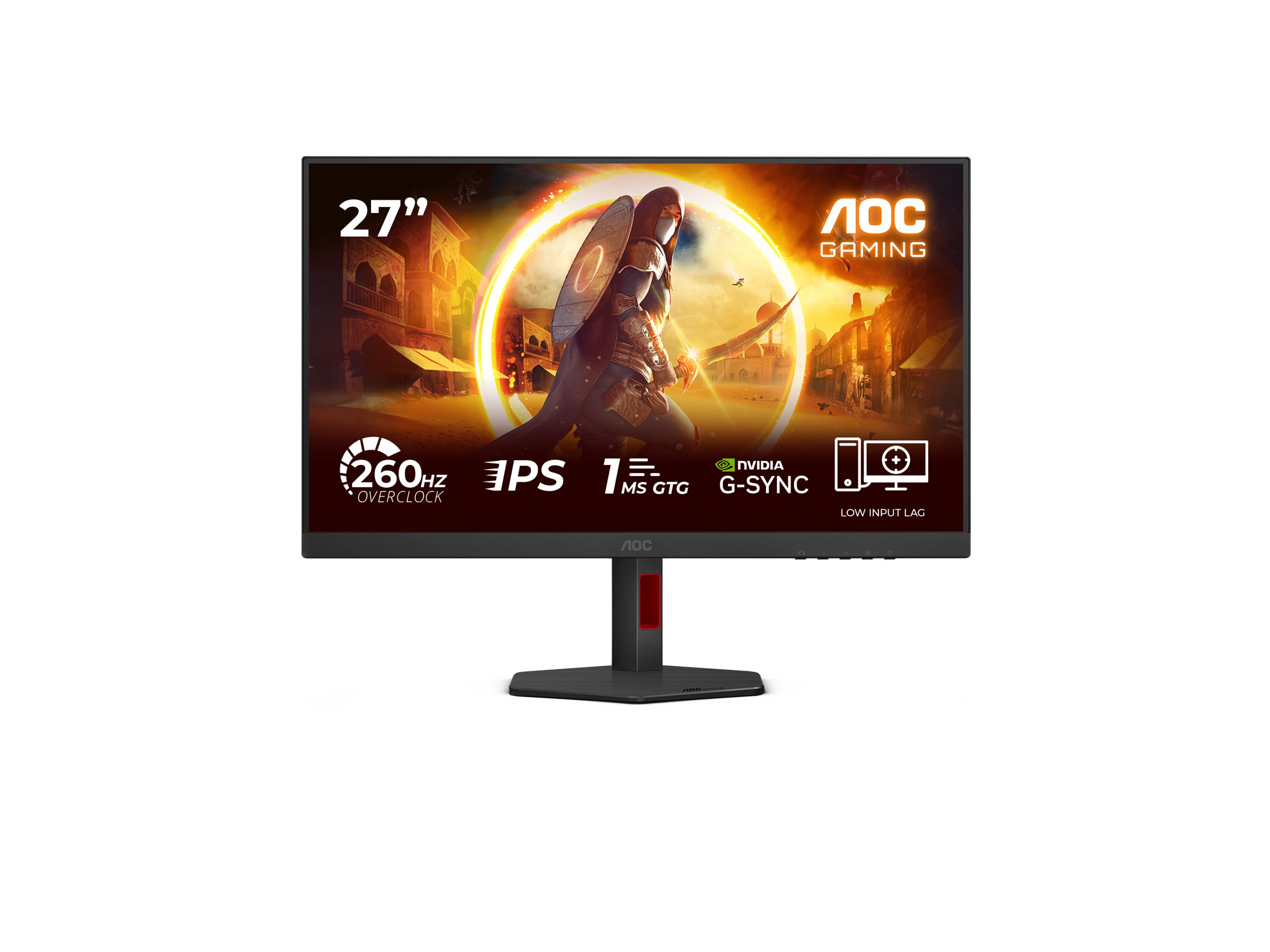 Pilt AOC 27G4ZR | 27 " | Fast IPS | FHD | 16:9 | 240 Hz | 1 ms | 1920 x 1080 pixels | 350 cd/m² | HDMI ports quantity 2 | Black
