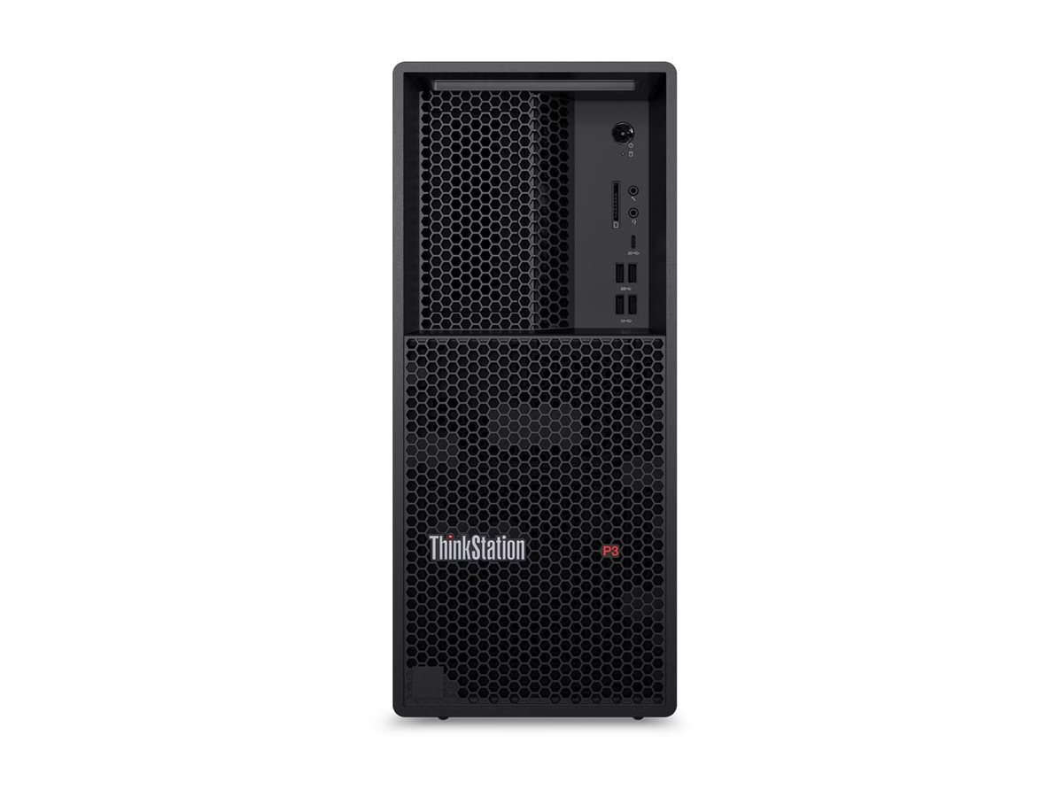Pilt Lenovo ThinkStation | P3 G2 | Desktop | Tower | Intel Core Ultra 7 | 265K | Internal memory 32 GB | UDIMM DDR5 | Solid-state drive capacity 1000 GB | Intel Graphics | Keyboard language Nordic | Windows 11 Pro | Warranty 36 month(s)