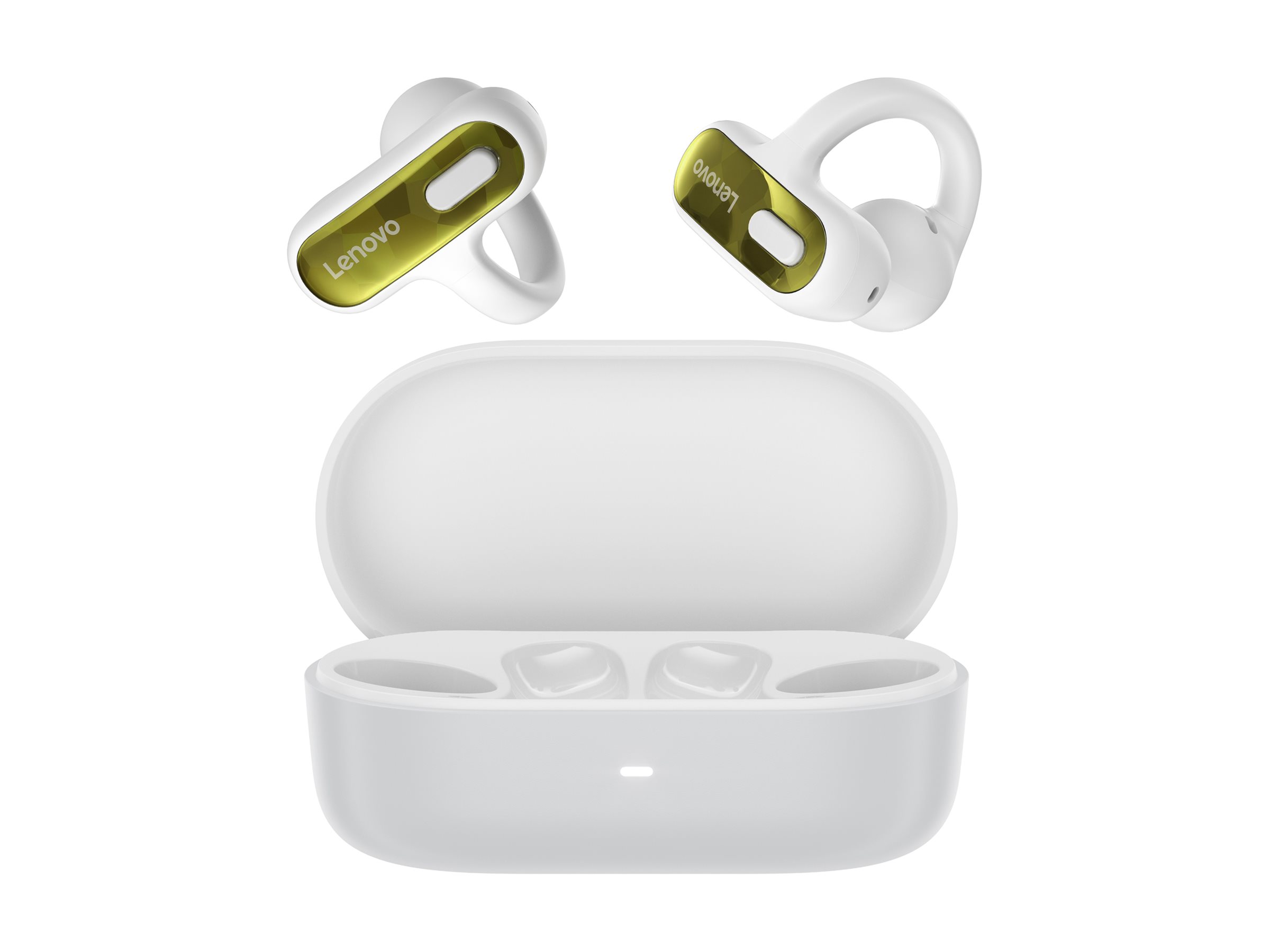 Pilt Lenovo Open-Ear Clip-on Earbuds | X500 | Built-in microphone | Bluetooth | White