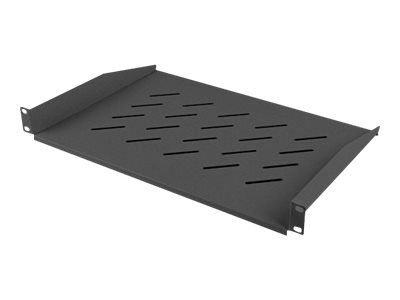 Pilt Lanberg 19" fixed shelf 1U/483x315mm, max load capacity up to 25kg | AK-1008-B | Black