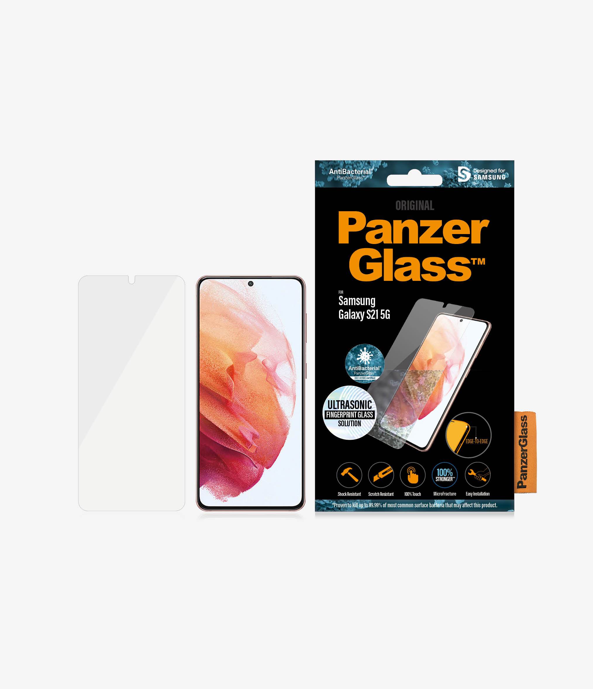 Pilt PanzerGlass | Samsung | Galaxy S21 5G | Glass | Clear | Case Friendly