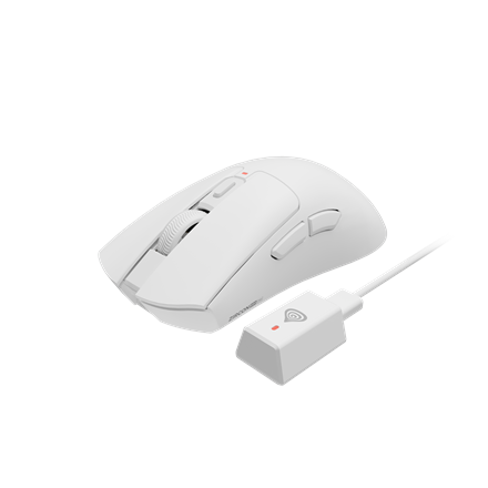 Pilt Genesis Gaming Mouse | Zircon 880 Pro 8k | Wireless | 2.4GHz, Bluetooth | White