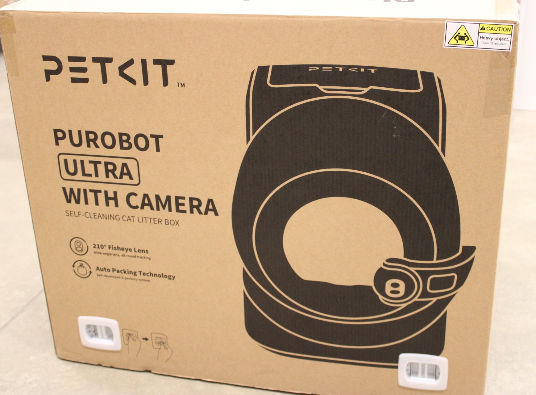 Pilt SALE OUT. PETKIT Automatic Cat Litter Box | Purobot Ultra | White | USED, SRATCHED, MISSIG INNER PACKAGING | 24 month(s)