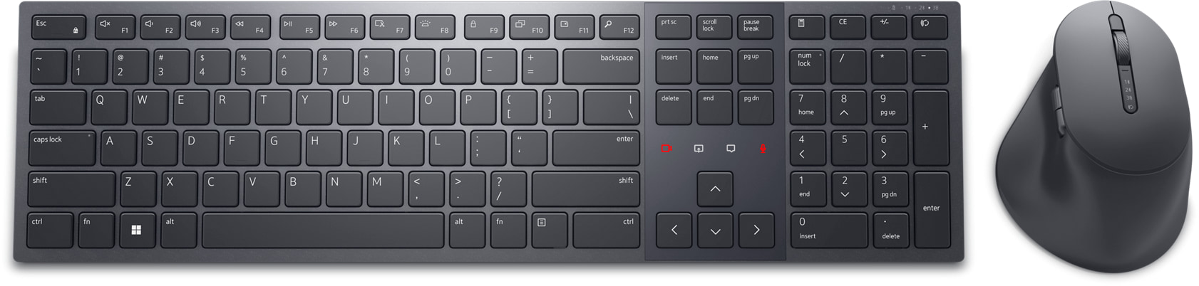 Pilt Dell | Premier Collaboration KM900 | Keyboard and Mouse Set | Wireless | Mouse included | Bluetooth | Wireless connection | Lithuanian | Graphite
