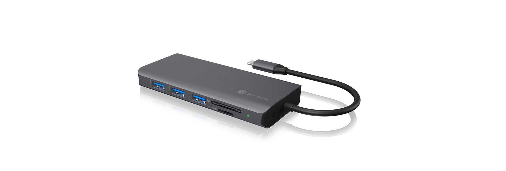 Pilt Raidsonic | USB Type-C Notebook DockingStation | IB-DK4070-CPD | Docking station | USB 3.0 (3.1 Gen 1) ports quantity | USB 2.0 ports quantity | HDMI ports quantity