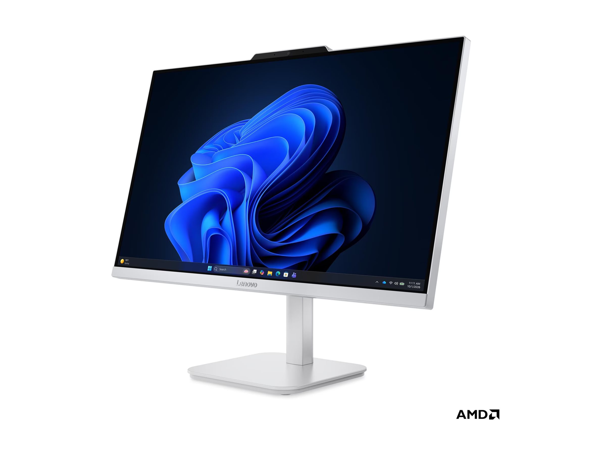 Pilt Lenovo A105 24 23.8 FHD AMD R3 30/8GB/256GB/AMD Radeon 610M/WIN11 Home/ENG kbd/Cloud Grey/2Y Warranty | Lenovo