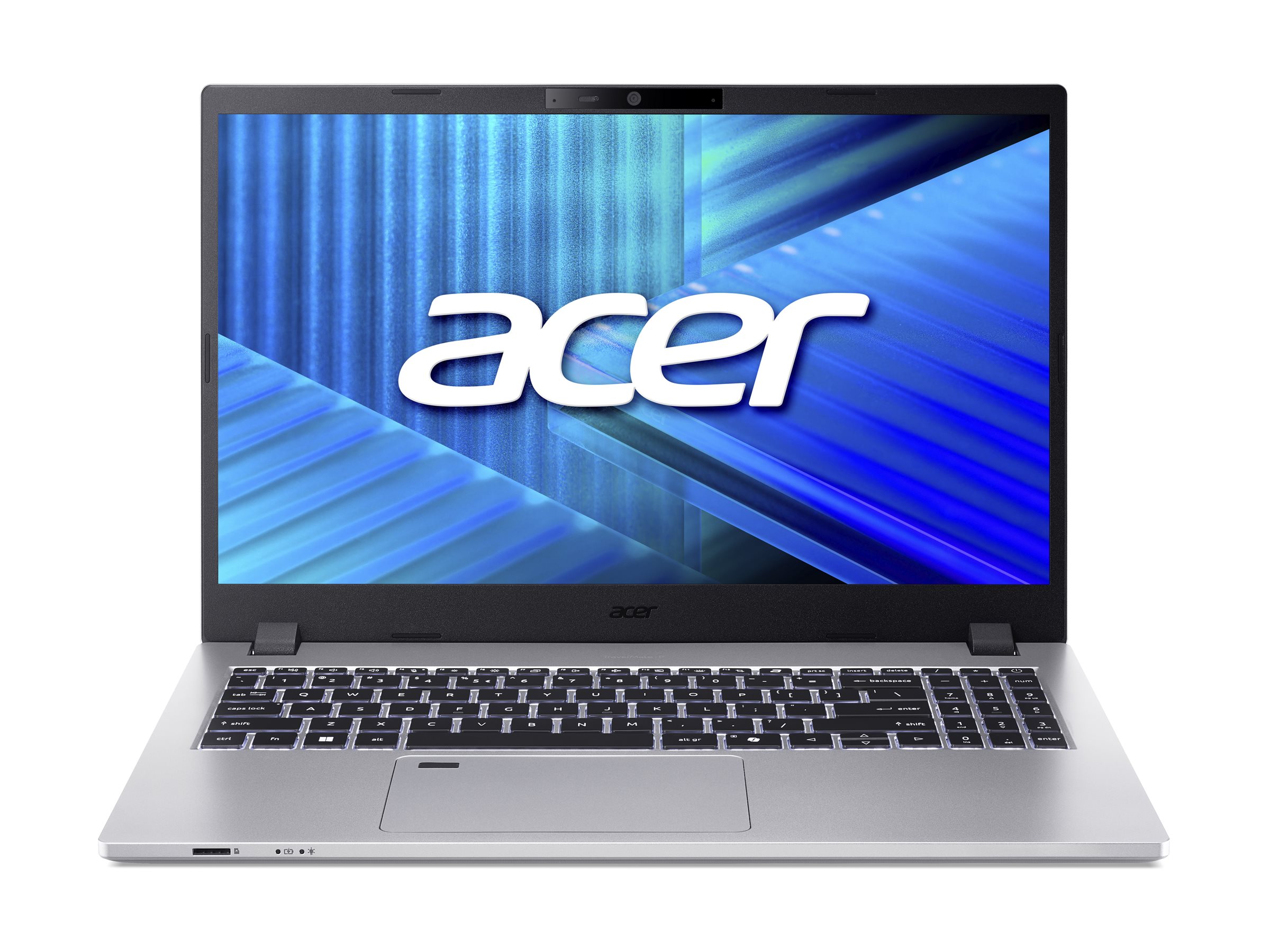 Pilt Acer | TravelMate | TMP215-55-G2-TCO | Grey | 15.6 " | 1920 x 1080 pixels | WUXGA | Intel Core Ultra 5 | 16 GB | 225U | DDR5 SDRAM | Solid-state drive capacity 512 GB | Intel Iris Xe Graphics | Windows 11 Pro | Keyboard language English | Keyboard backlit | Warranty 36 month(s)