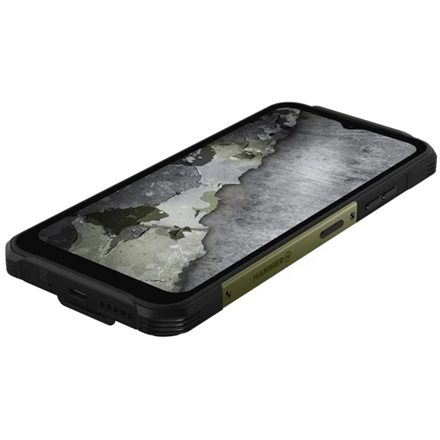 Pilt Hammer | Construction 2 | Green | 6.58 " | 1080 x 2408 pixels | Mediatek | Dimensity 6300 | Internal RAM 6 GB | 256 GB | Dual SIM | 3G | 4G | 5G | Main camera resolution 50 MP | Android | 14 | 6500 mAh