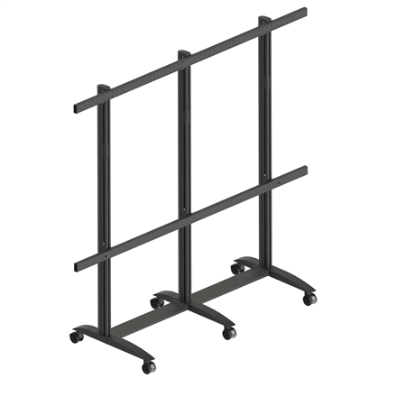 Pilt EDBAK Floor stand | TRV400.006 Videoconferencing trolley for Samsung | Height adjustment | 130 " | Maximum weight (capacity) 200 kg | Black
