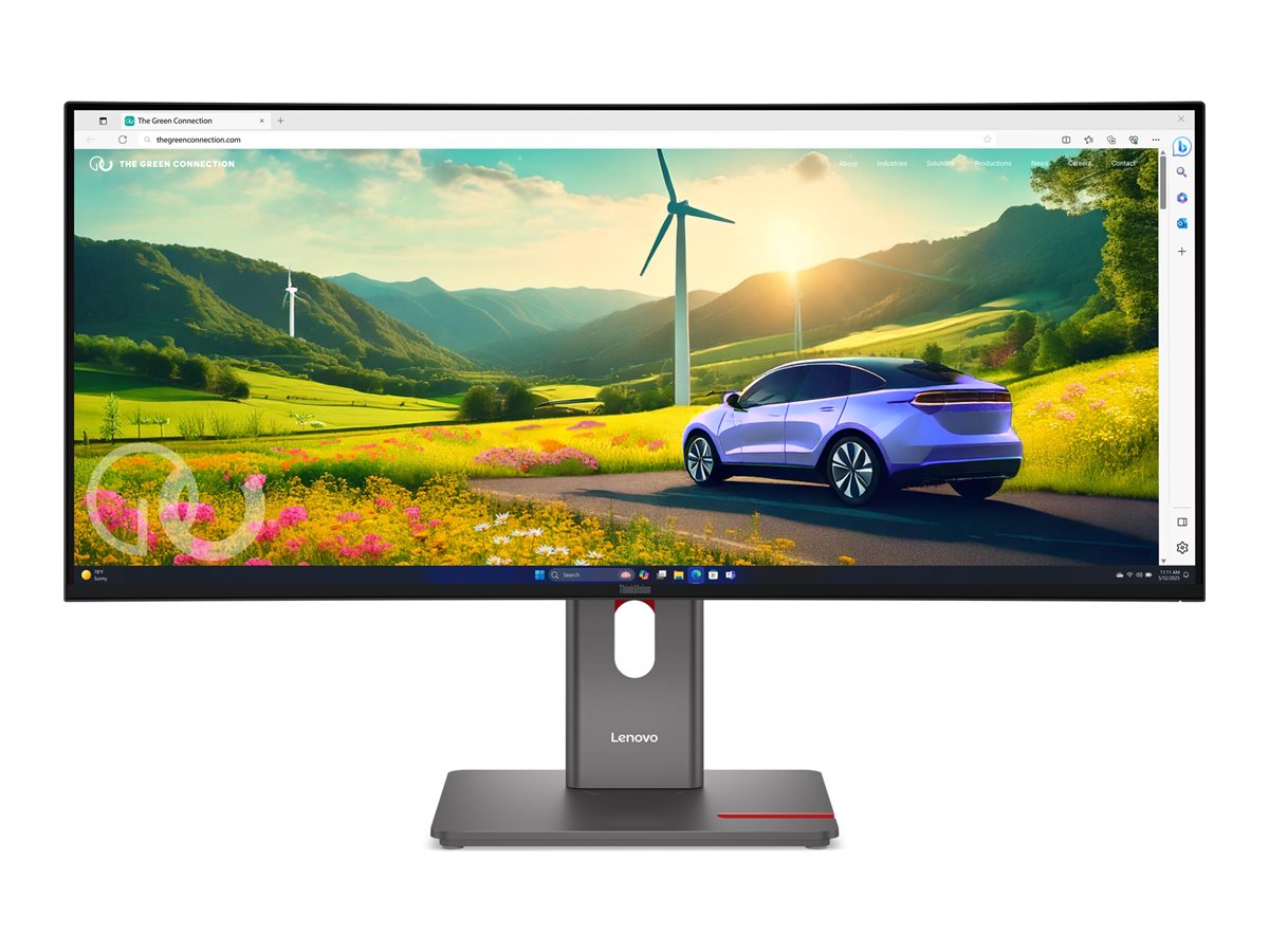 Pilt Lenovo ThinkVision | P34WD-40 | 34 " | IPS | 21:9 | 120 Hz | 4 ms | 3440x1440 pixels | 350 cd/m² | HDMI ports quantity 1 | Eclipse black | Warranty 36 month(s)