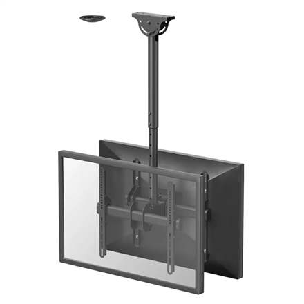 Pilt Neomounts NM-C440DBLACK Dual monitor/TV mount ceiling | Adjustable Height, Rotate, Tilt, Swivel | 32-60 " | Maximum weight (capacity) 45 kg | Black