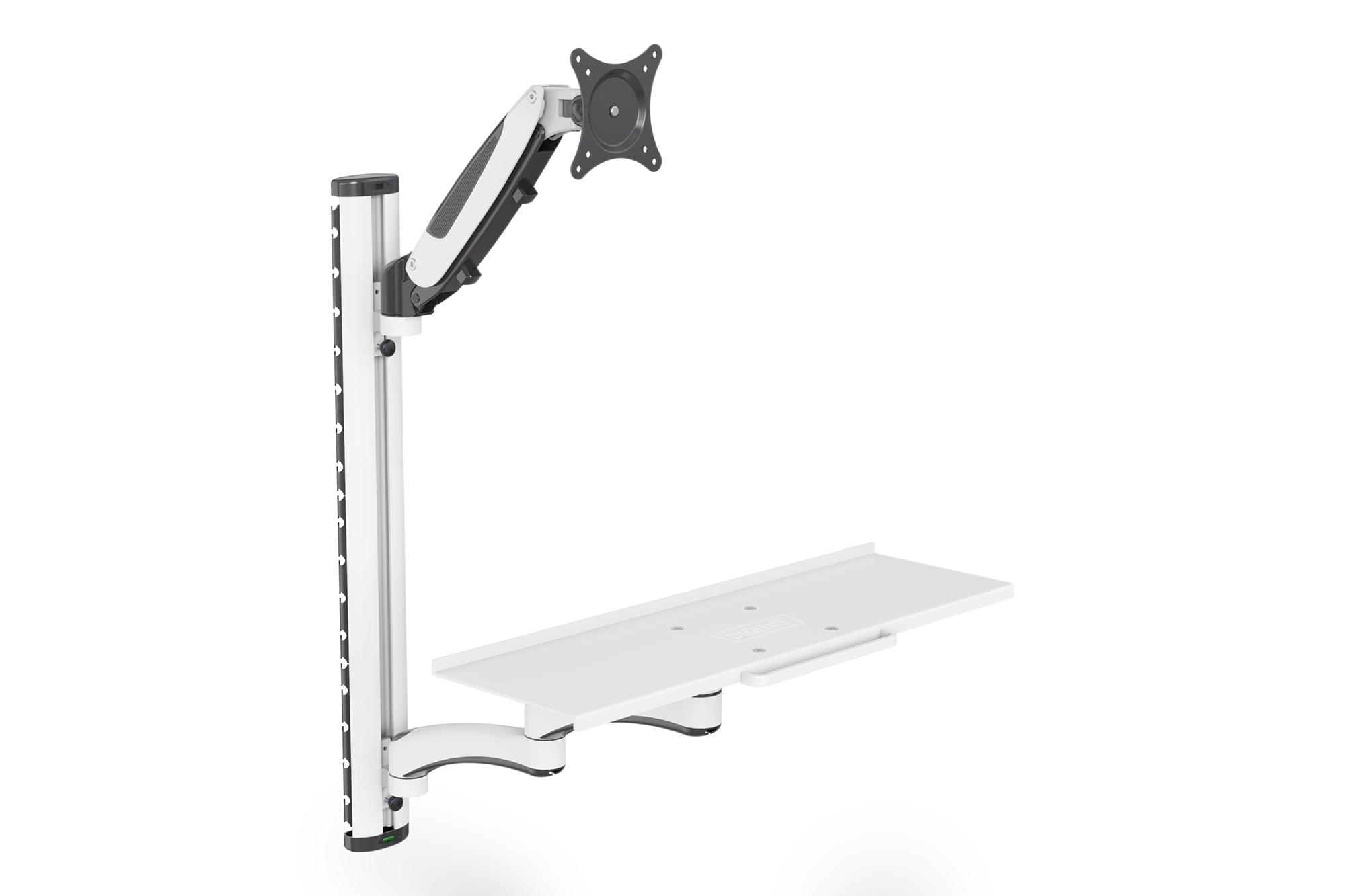 Pilt Digitus Wall mount | DA-90451 | Rotate, Swivel | 32 " | Maximum weight (capacity) 8 kg | White/Black