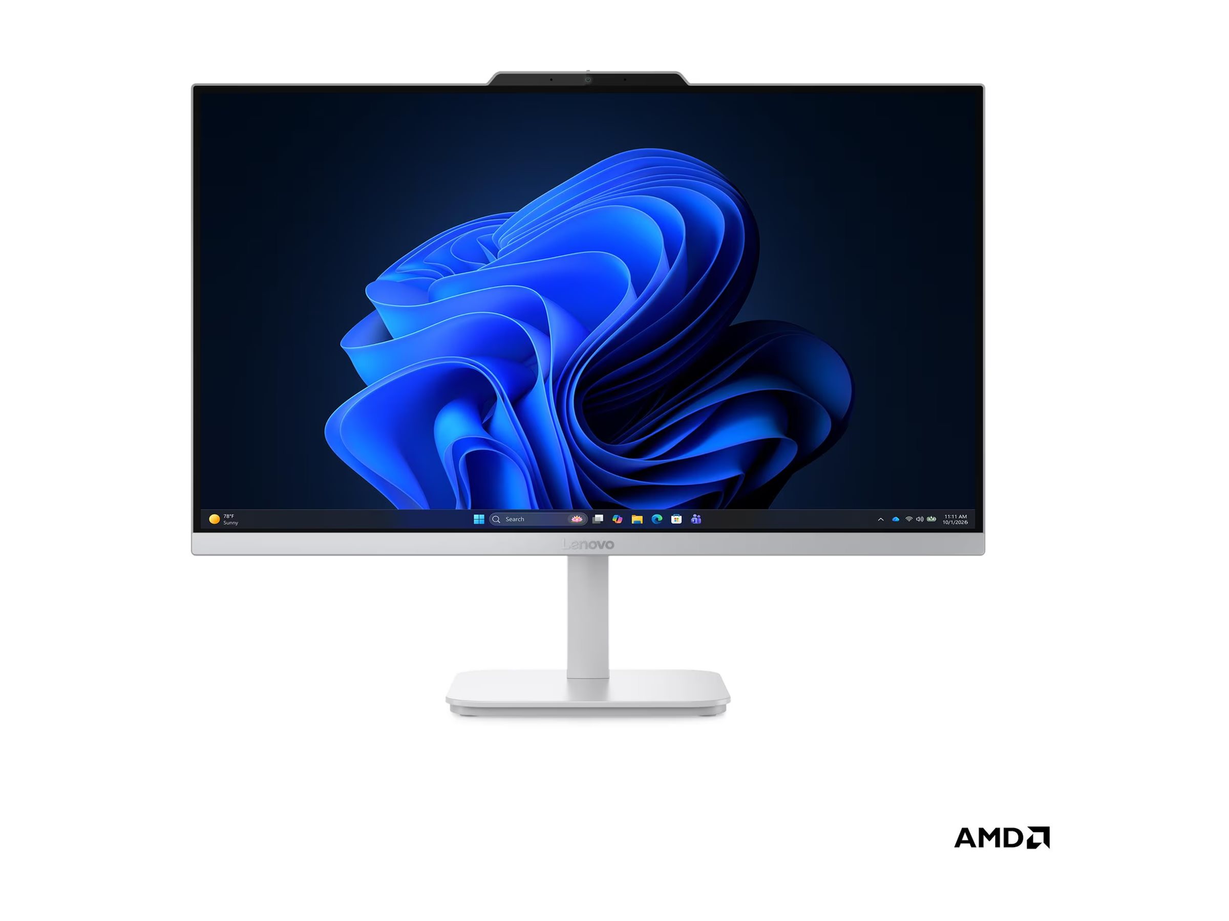 Pilt Lenovo A105 24 23.8 FHD AMD R5 40/16GB/512GB/AMD Radeon 610M/WIN11 Home/ENG kbd/Cloud Grey/2Y Warranty | Lenovo