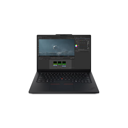 Pilt enovo ThinkPad P14s G7 Intel | Black | 14.5 " | IPS | WUXGA | 1920 x 1200 pixels | Anti-glare | Intel Core Ultra 7 | 366H | 32 GB | LPCAMM2 LPDDR5X | Solid-state drive capacity 1000 GB | NVIDIA RTX PRO 1000 Blackwell Generation | GDDR7 | 8 GB | Windows 11 Pro | 802.11be | Bluetooth version 5.4 | WWAN Upgradable to 5G | Keyboard language Nordic | Keyboard backlit | Warranty 36 month(s) | Battery wa
