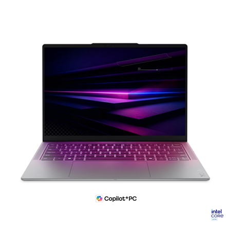 Pilt Lenovo Yoga Slim 7 14IPH11 Intel | Luna Grey | 14 " | OLED | WUXGA | 1920 x 1200 pixels | Glossy | Intel Core Ultra 5 | 322 | 16 GB | Soldered LPDDR5X | Solid-state drive capacity 512 GB | Intel Graphics | Windows 11 Home | 802.11be | Bluetooth version 5.4 | Keyboard language Nordic | Keyboard backlit | Warranty 24 month(s) | Battery warranty 12 month(s)